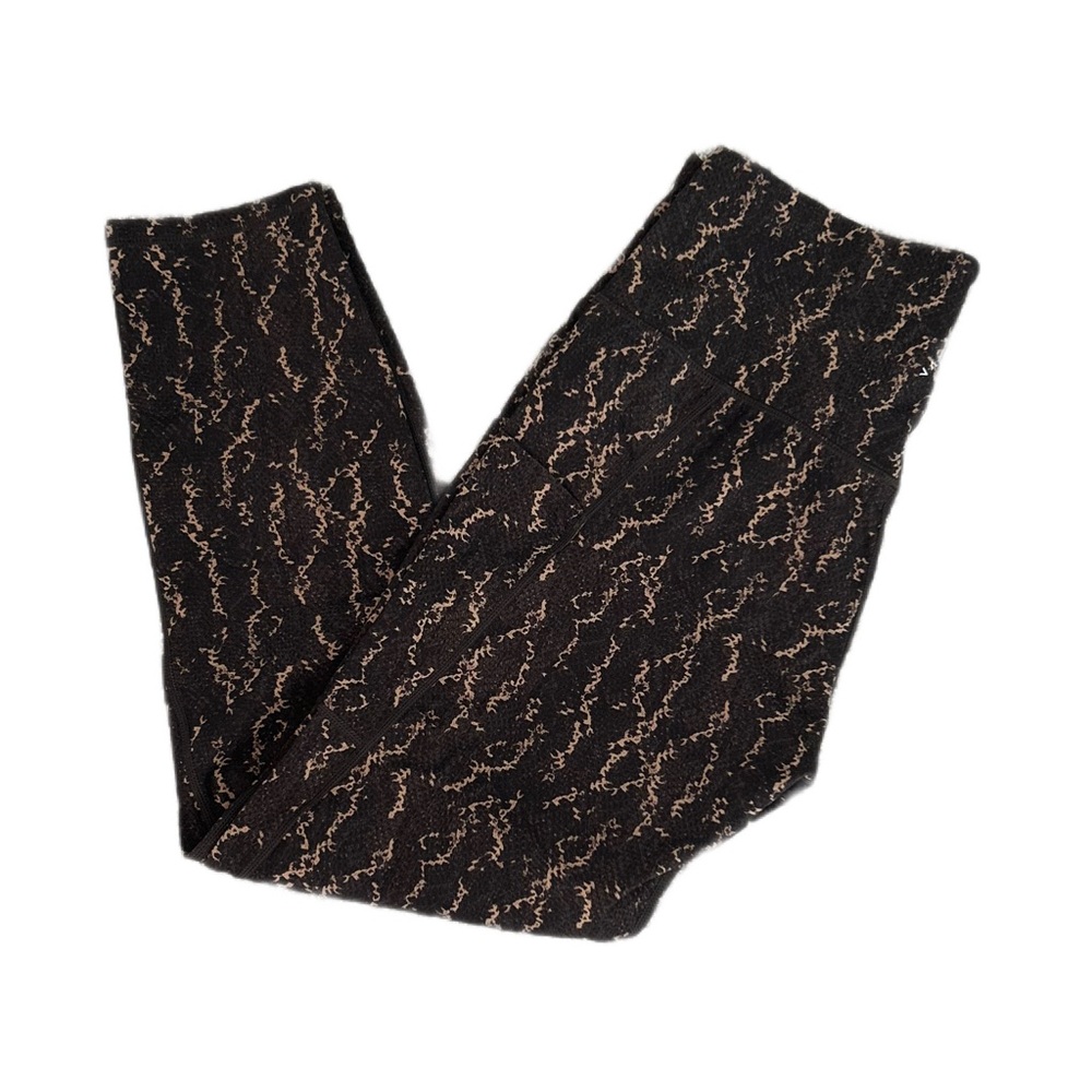 Varley High Waist Brown and Carmel Textured Leggings - Picture 12 of 14